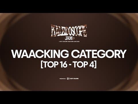 1v1 Waacking Category [Top 16 - Top 4] Kaleidoscope Jam 2024